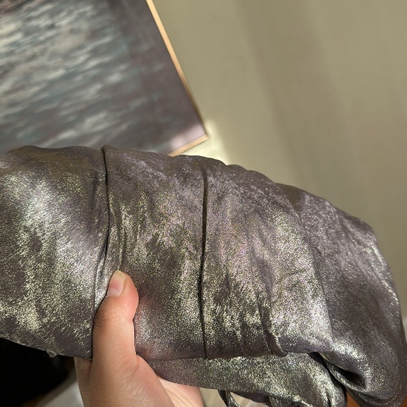 HOUSE OF‎ CB 'Gabrielle' Pewter Satin Maxi Dress NWOT size XL - Picture 15 of 15